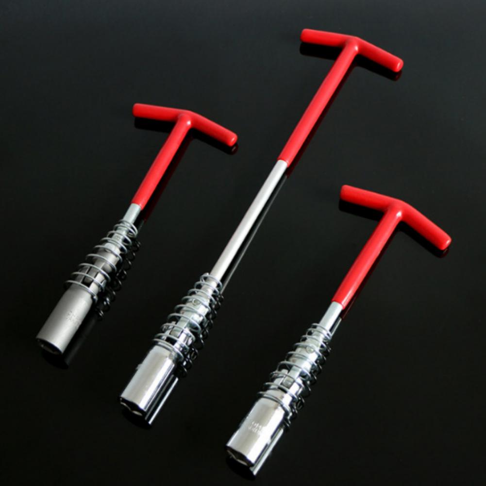 Llave de vaso con forma de T para coche, herramienta manual multifunción, herramientas manuales de reparación, llaves inglesas, 14/16/21mm