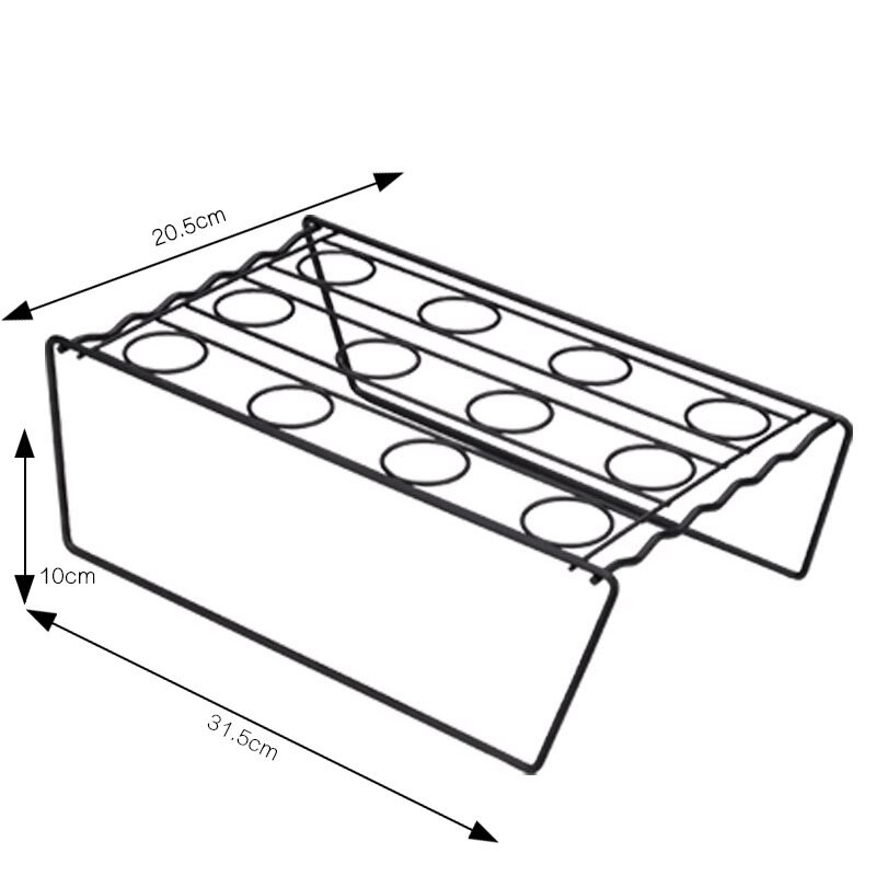 Bricolage Porte-Cône De Crème Glacée En Acier Inoxydable Crème Glacée Cône Présentoir À Gâteaux Cône Cupcake Plateau De Refroidissement Support Étagères Stand: B
