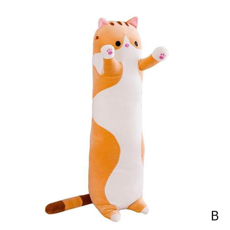 1pc 50cm Kawaii Katze Spielzeug Kissen Faul Person Schlafen Weichen Plüsch Puppe Puppe Lange Kissen Für freundlicher kissen Kissen Büro L O2I0: B