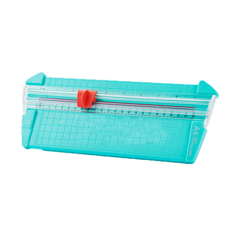 Portable Efficient A4 Paper Cutter Guillotine Cutting Machine Paper Cutter Paper Trimmer Spareparts Plastic Metal Blade Trimmer: Green
