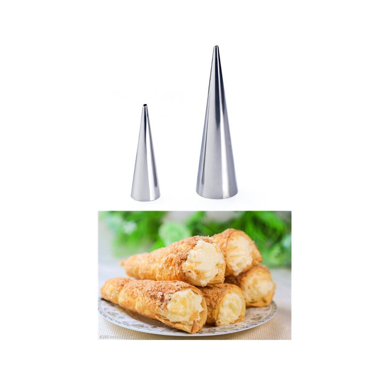 Bakken Kegels Roestvrij Stalen Spiraal Gebakken Croissant Brood Buizen Hoorn Pastry Roll Keuken Decorating Gereedschap FORME CANNOLI