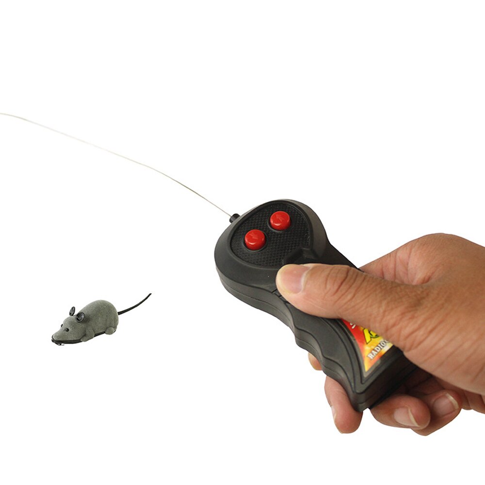 Draadloze Afstandsbediening Elektrische Muis Kunstmatige Rat Cartoon Dieren Muizen Puppy Interactieve Kat Speelgoed Huisdier Producten