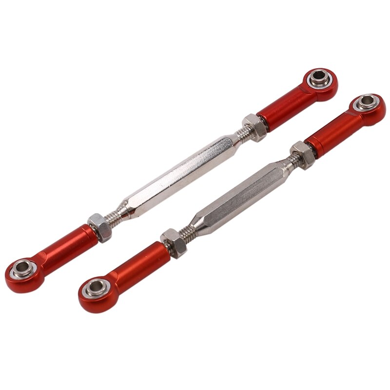 Front Steering Rod Front Axle Rod for RC Model Car 1:10 HPI Venture FJ Cruiser Tracked Parts: Red