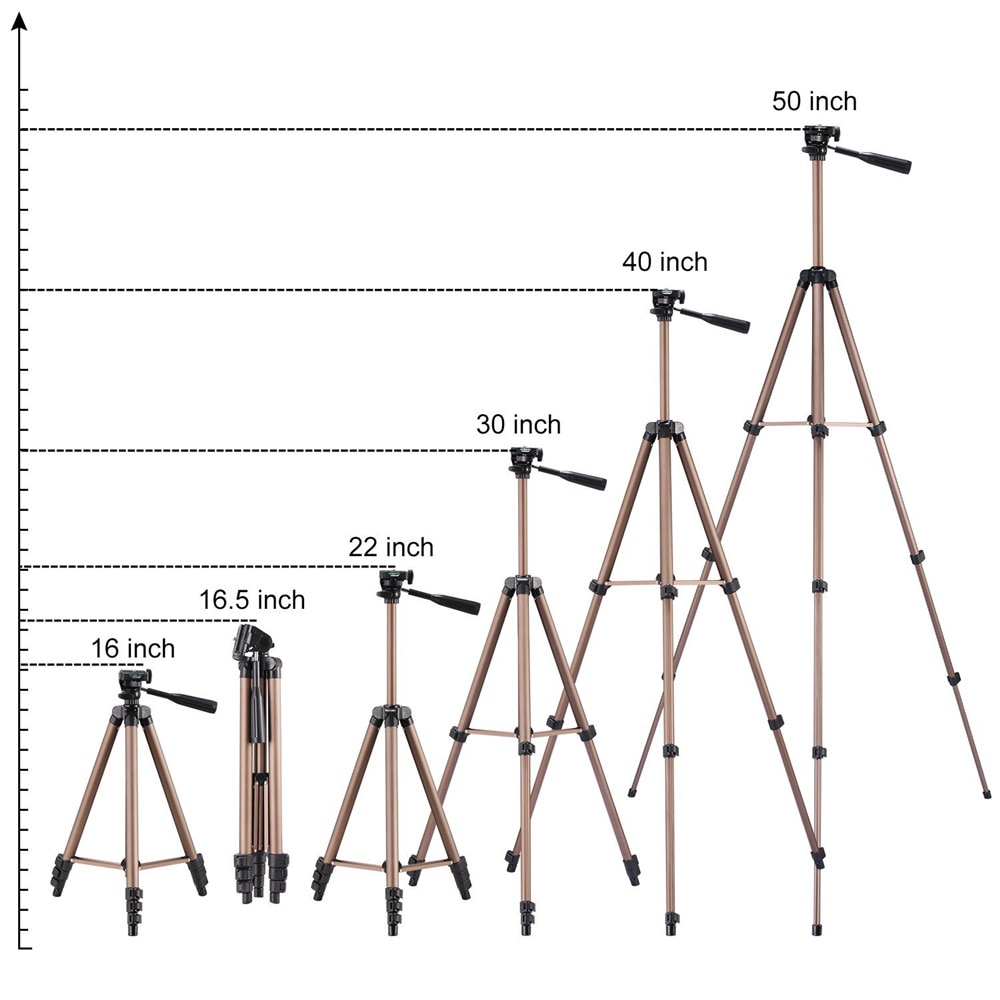 Camera Statief Universele Draagbare Statief Lichtgewicht Voor Mobiele Telefoon Professionele Statief Voor Canon Sony Nikon Camera Smartphone