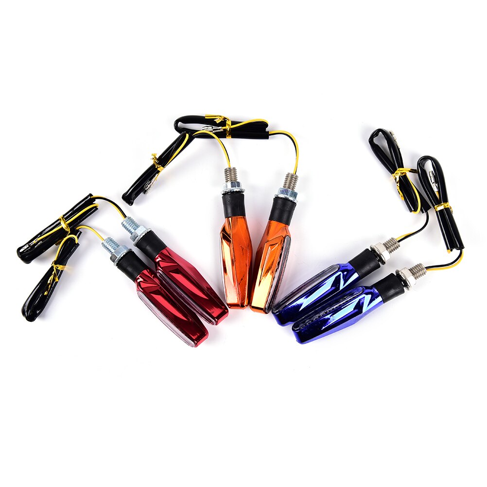 Intermitentes LED secuenciales para motocicleta, luces intermitentes de agua, indicadores de parada trasera, señal de giro, 1 Uds.