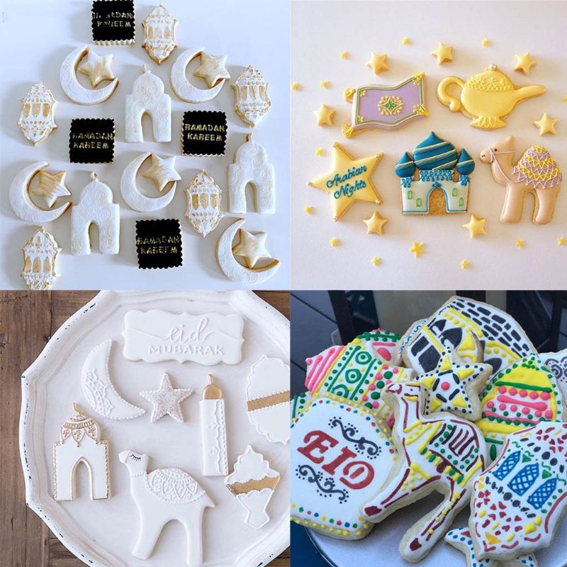 Ramadan decoratie koekjesvormpjes set maanster koekjesvorm diy taart bakgereedschap eid mubarak decoratie feestdecoratie keuken