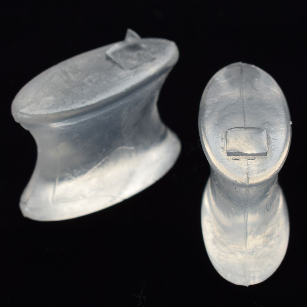 2Stck Fuß Finger Zehe Silikon Gel Zehe Separator Abstandshalter Erzähler Hallux Valgus Pedikübetreffend Korrektor Ballen Knochen Schutz Fuß Pflege