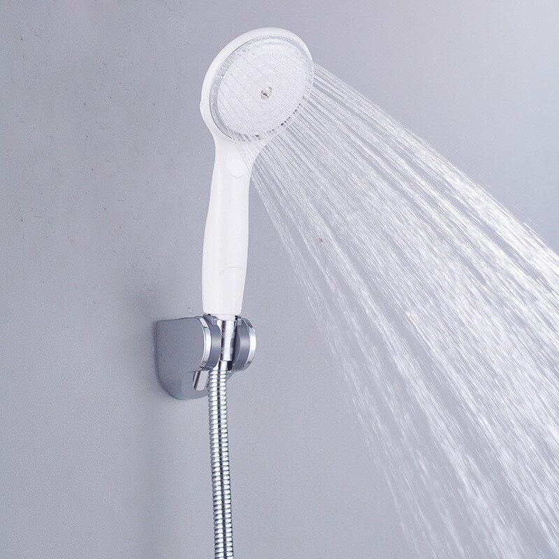 White Single-Function -resistant Hand-Held Nozzle Shower Nozzle Supercharge Water-Saving Cold ABS Shower Nozzle