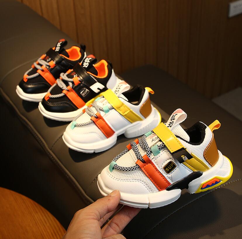 Autumn Fashionable Net Breathable Leisure Sports Running Shoes For Girls Shoes For Boys Brand Kids Shoes