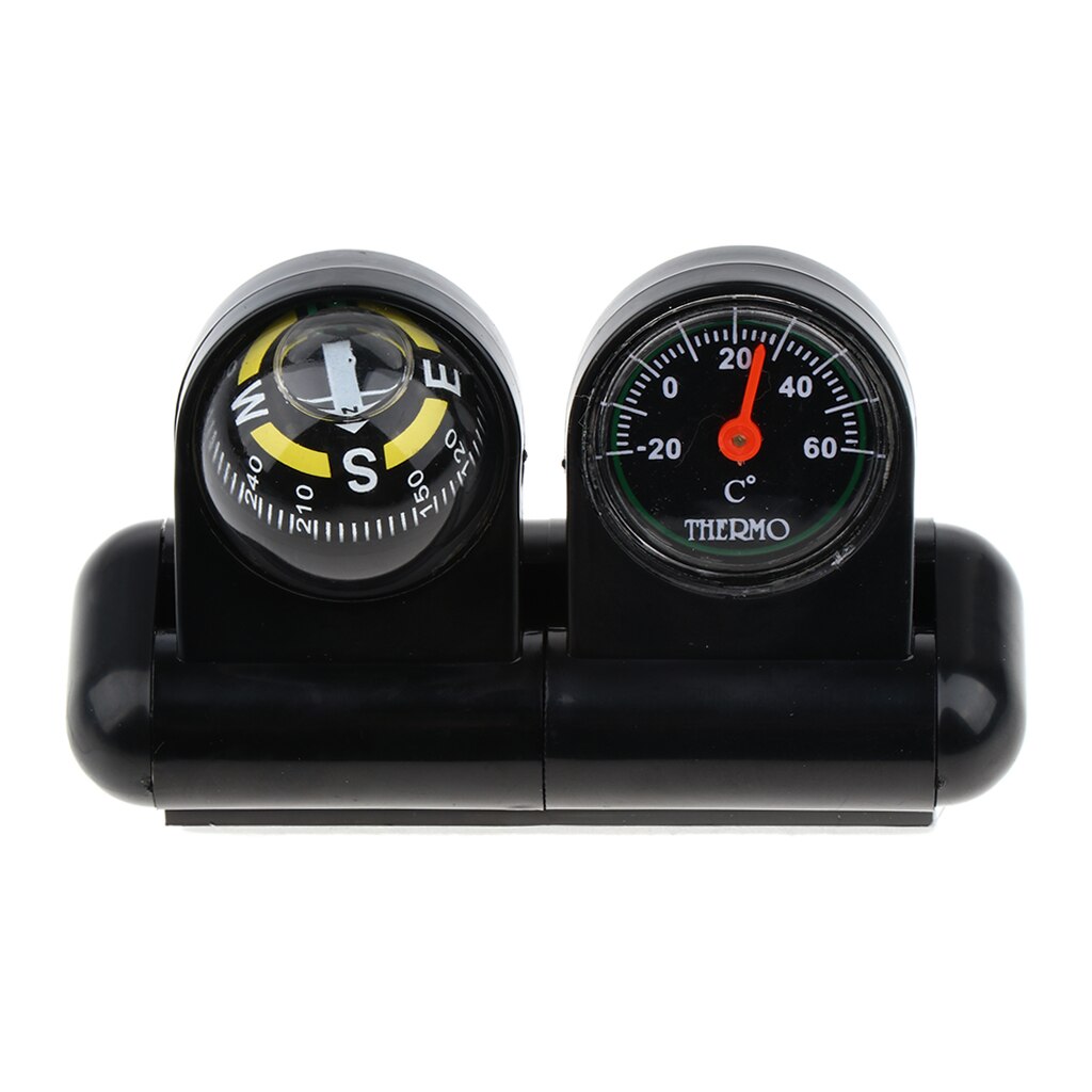 2 In 1 Auto Dashboard Navigatie Kompas Thermometer Boot Richting Gids
