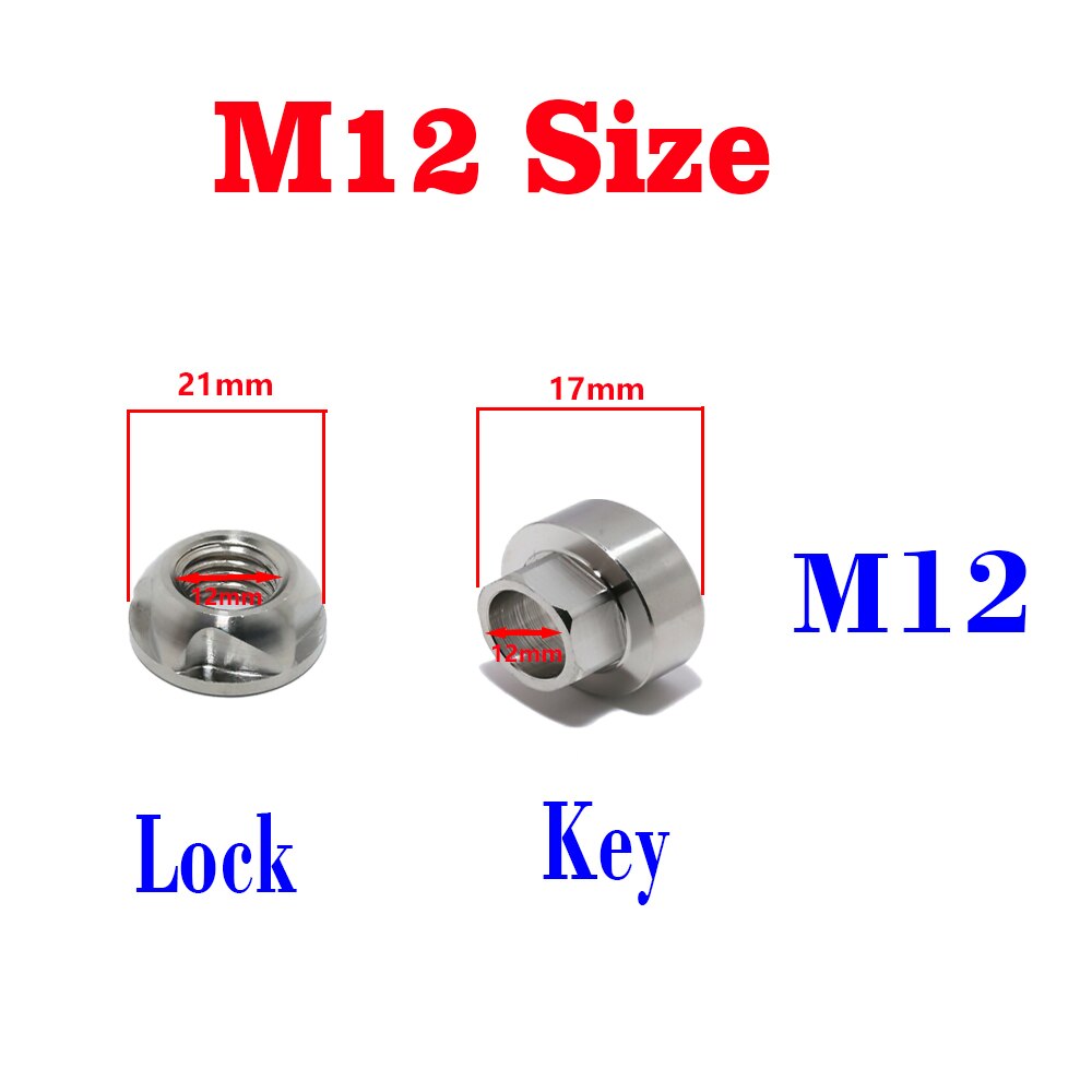 Noten M6 M8 M10 M12 M14 Moer Security Anti Diefstal Schroeven 304 Rvs Led Moer Mountainbike Luifel Auto accessoires Led Verlichting: M12