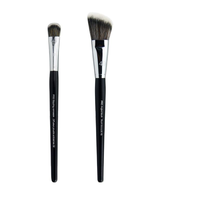 KSHBO 2 unids/set herramientas de maquillaje de belleza brocha para base 47 cabezal de escoba Base líquida reparación de sombra para mujeres brochas para Base facial