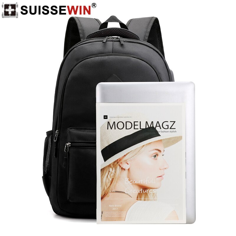 neue schwarz stoff Anti diebstahl koreanische Ladung Laptop Rucksack große städtischen reise wasserdichte tasche für frauen und männer Sack eine dos