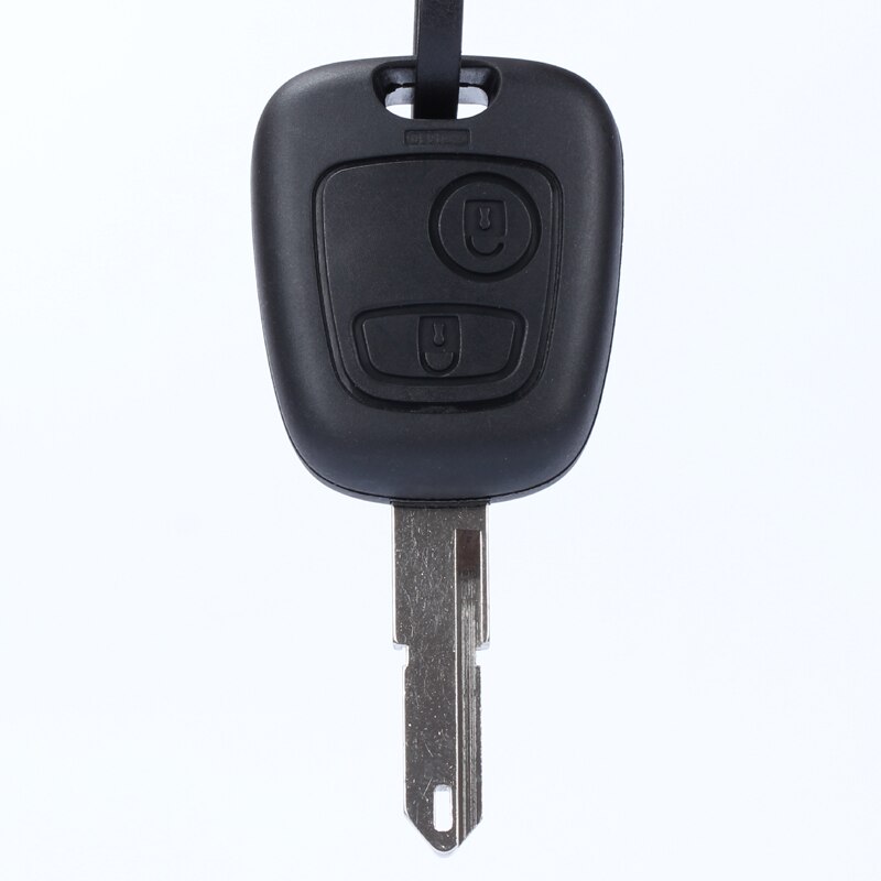 Auto Afstandsbediening Straight Key Behuizing Sleutel Shell Zwarte Vervangende Sleutel Accessoires Pak Voor Peugeot 206 207 307 Citroen C2: Peugeot 206207