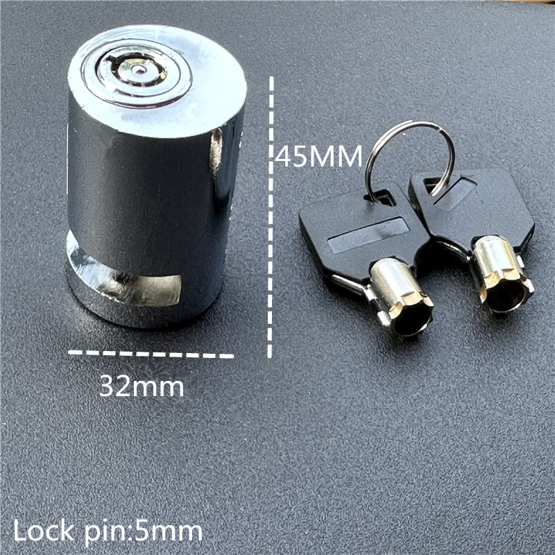 Blocco freno a disco per moto sicurezza per moto ruota antifurto Scooter per bicicletta impermeabile piccole serrature a disco portatili in lega d'acciaio: Default Title