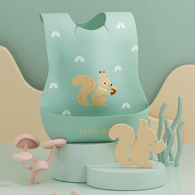 Bavaglino monouso per bambini 20 pezzi bavaglino per bambini impermeabile mangiare bavaglino con tasca sciarpa per bambini bavaglino Saliva asciugamano bavaglino mangiare conveniente: BB9965WZ1