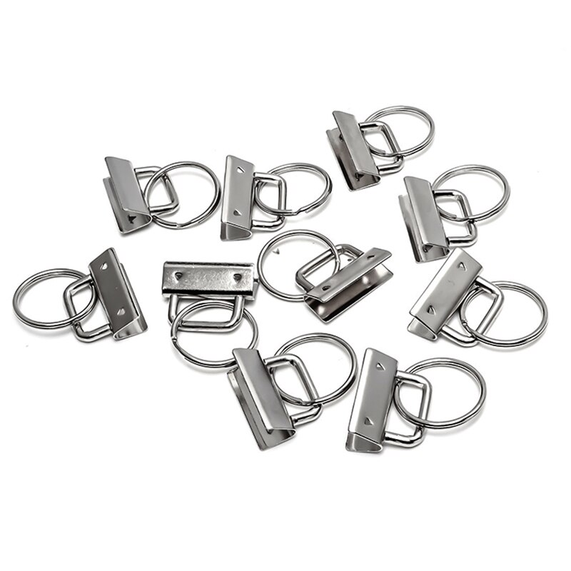 Key Hardware Split Rings 10Pcs Key Fob Hardware Key Chain Split Ring For Wr... – Grandado