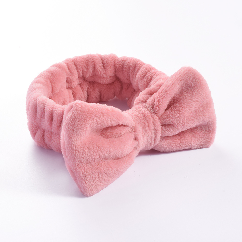 Diademas para el pelo para lavar la cara, diadema con lazo de lana Coral suave y cálida para mujeres y niñas, turbante, accesorios para el cabello de: royal blue
