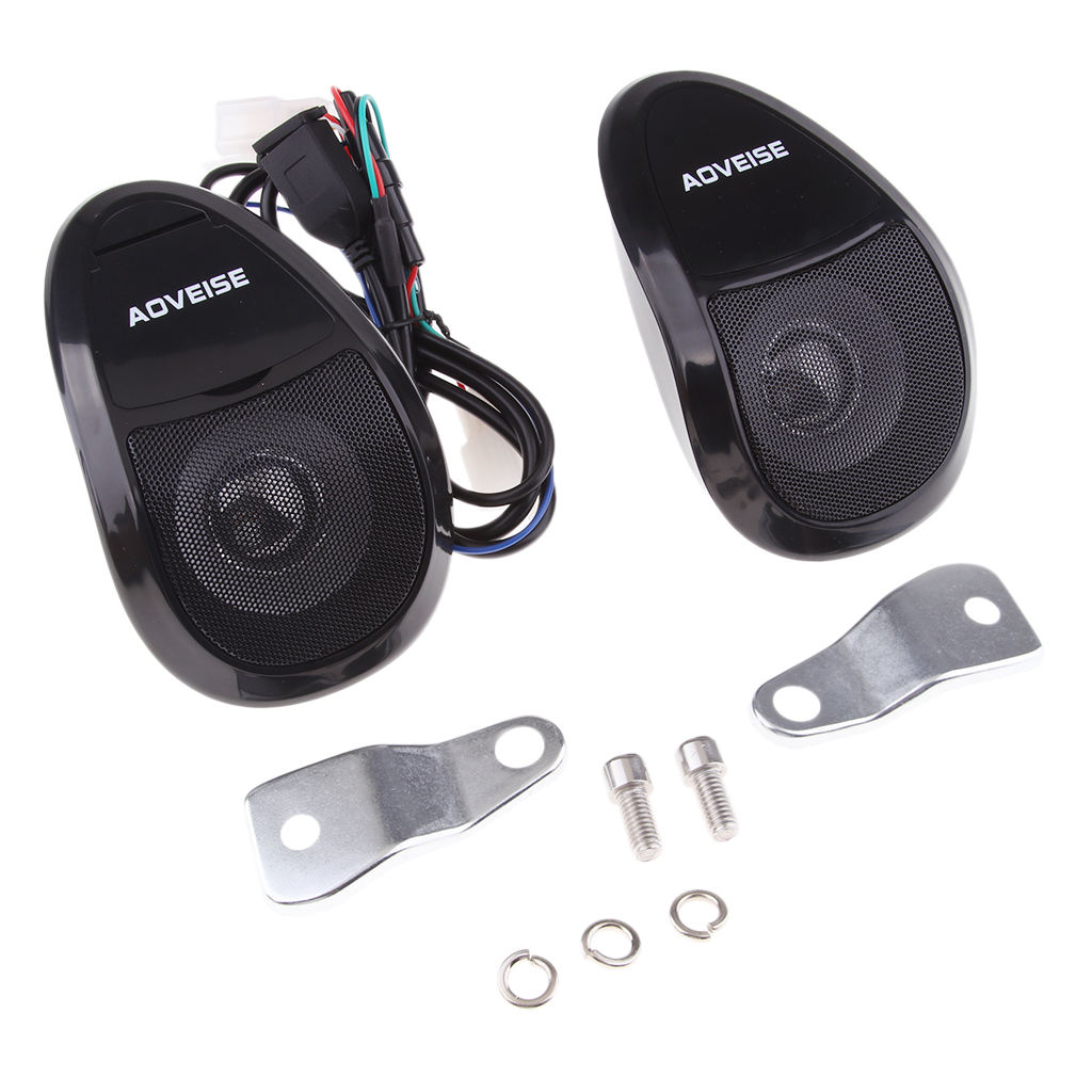 Motorrad Bluetooth Audio- System FM Radio Stereo Lautsprecher MP3 Spieler Chrom