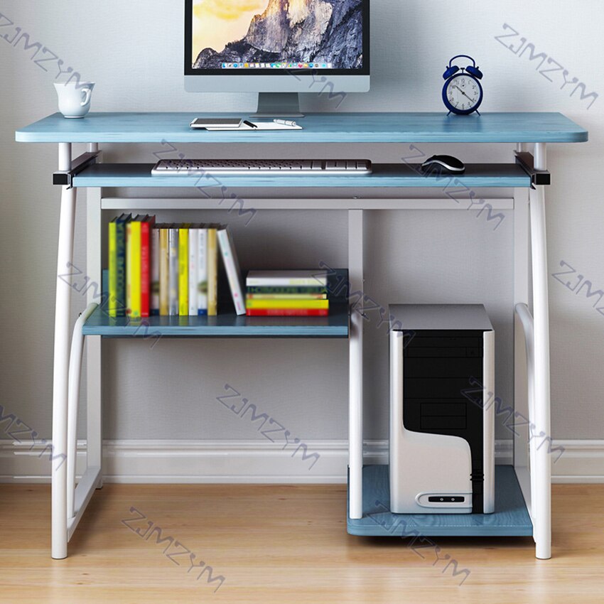 70cm Desktop Computer Desk With Keyboard Bracket Modern Study Writing Desk Laptop Notebook Table Home Office Work Furniture