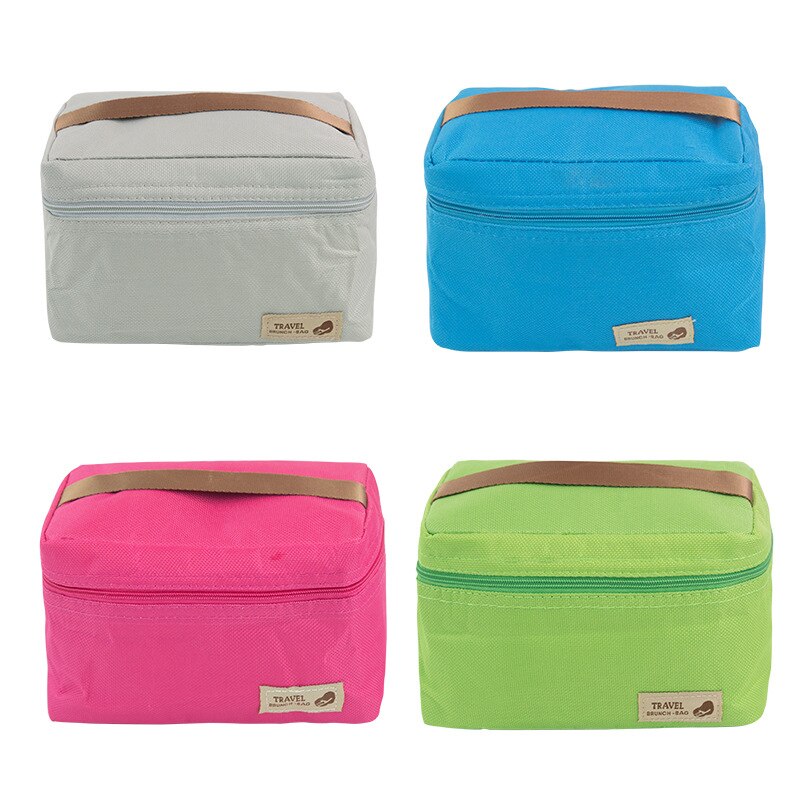 Practical Small Portable Waterproof Cooler Bags Cans Wine Food Fresh keeping Ice Thermal Insulation Picnic Lunch Box Bag