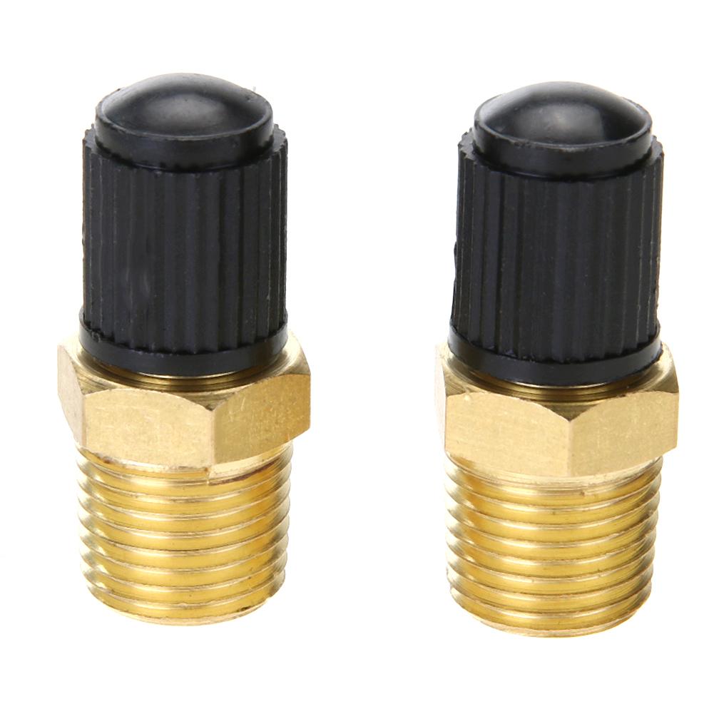 2pcs 1/8in Brass Tire Tyre Air Compressor Tank Fill Valves for Dunlop Valve Car Accessories: 1in8
