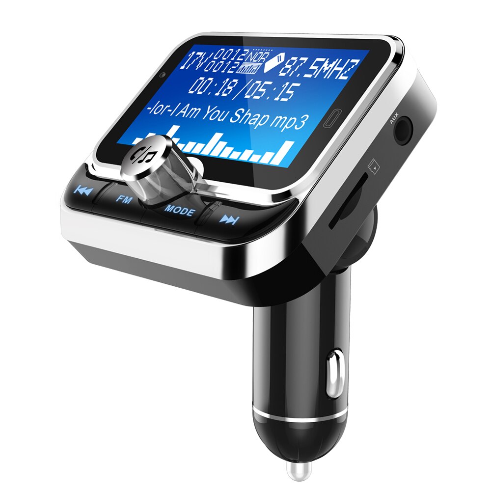 BC32 1.8&quot; LCD Bluetooth MP3 Player Smart Car FM Transmitter Dual USB Car Charger Handsfree FM Modulator: Default Title