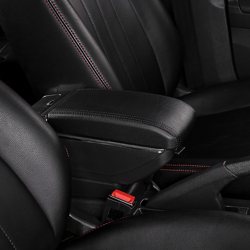 Boîte accoudoir Double couche rotative pour Renault Sandero Dacia, accessoires de rangement de contenu central support de verre