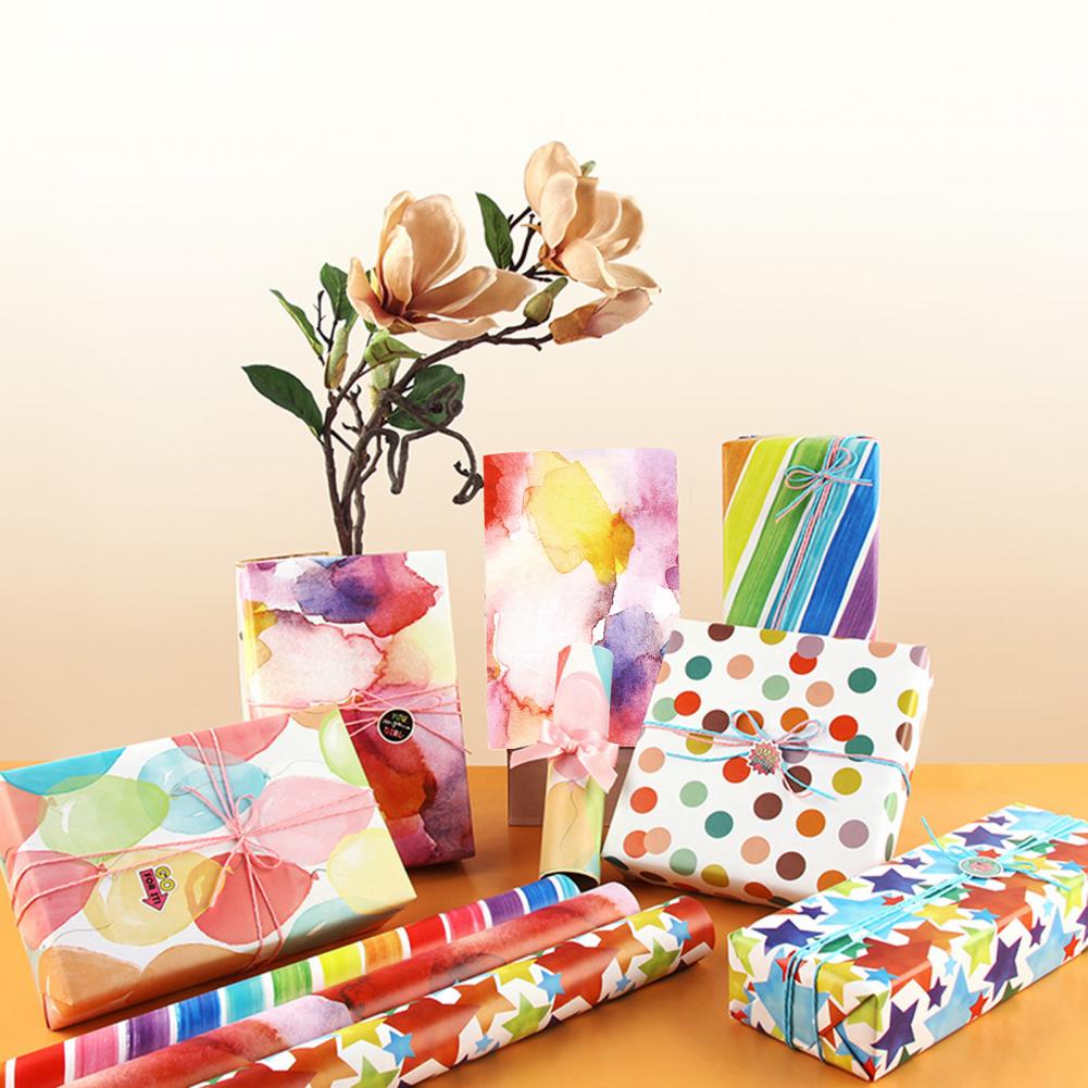 6 Sheet Packaging Paper Beautiful Stars Packaging Paper Eco-Friendly Cut Paper