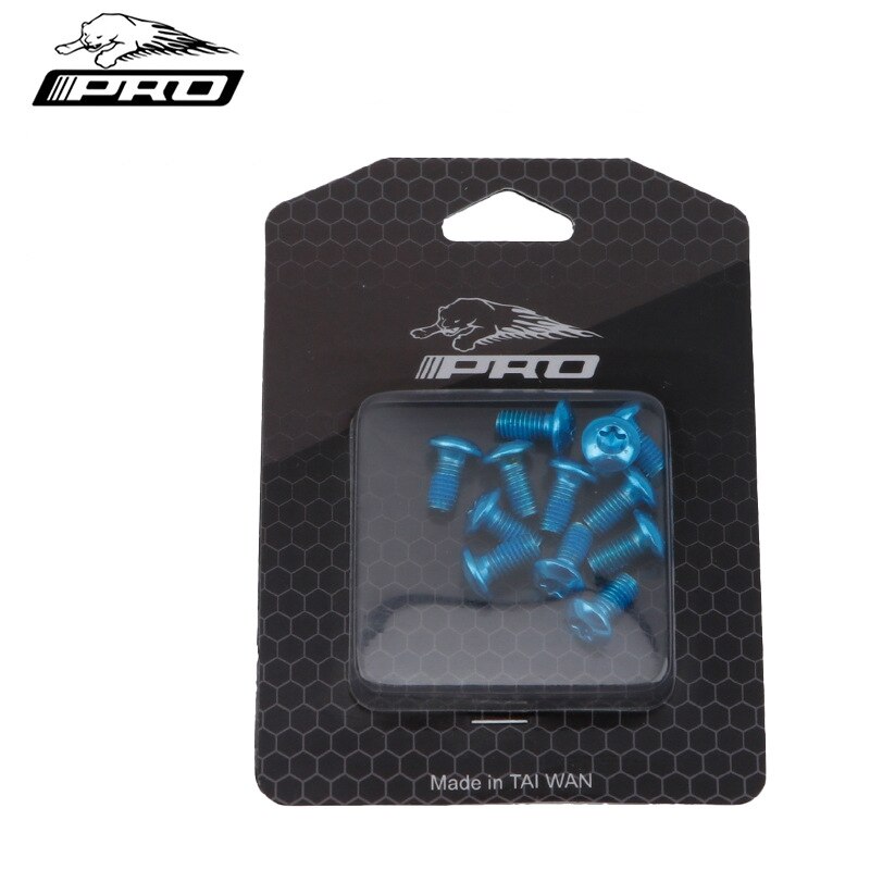 IIIPRO Bicycle Disc Brake Screws Alloy Steel Torx T25 M5x11.5mm Fixing Bolts Iamok For Mountain Bike 12 Pcs: Blue