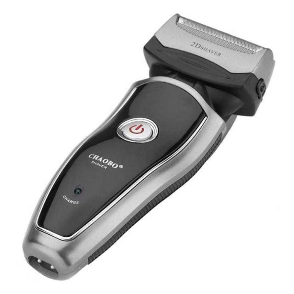 US Plug Rechargeable Cordless Electric Razor Portable Man Beard Shaver Groomer Double Side Trimmer Face Care Tool