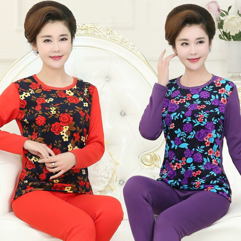 Dames slankmakende lange onderbroek winter thermische set warme kleding voor vrouwen winterkleding dames effen thermisch ondergoed