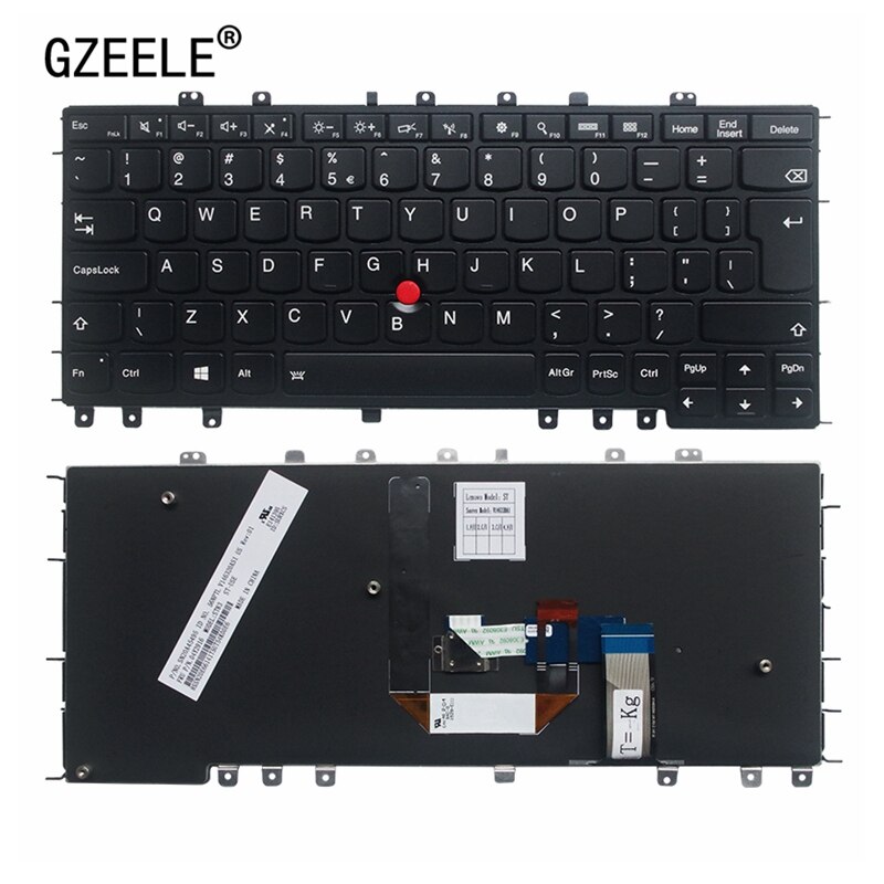 UK Laptop keyboard FOR LENOVO ThinkPad Yoga S1 Yoga 12 S240 Keyboard Backlit Backlight 04Y2620