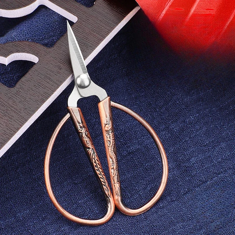 Mini rostfria sysaxar retro skräddartråd broderi tyg handarbete sax hushållssömnadstillbehör