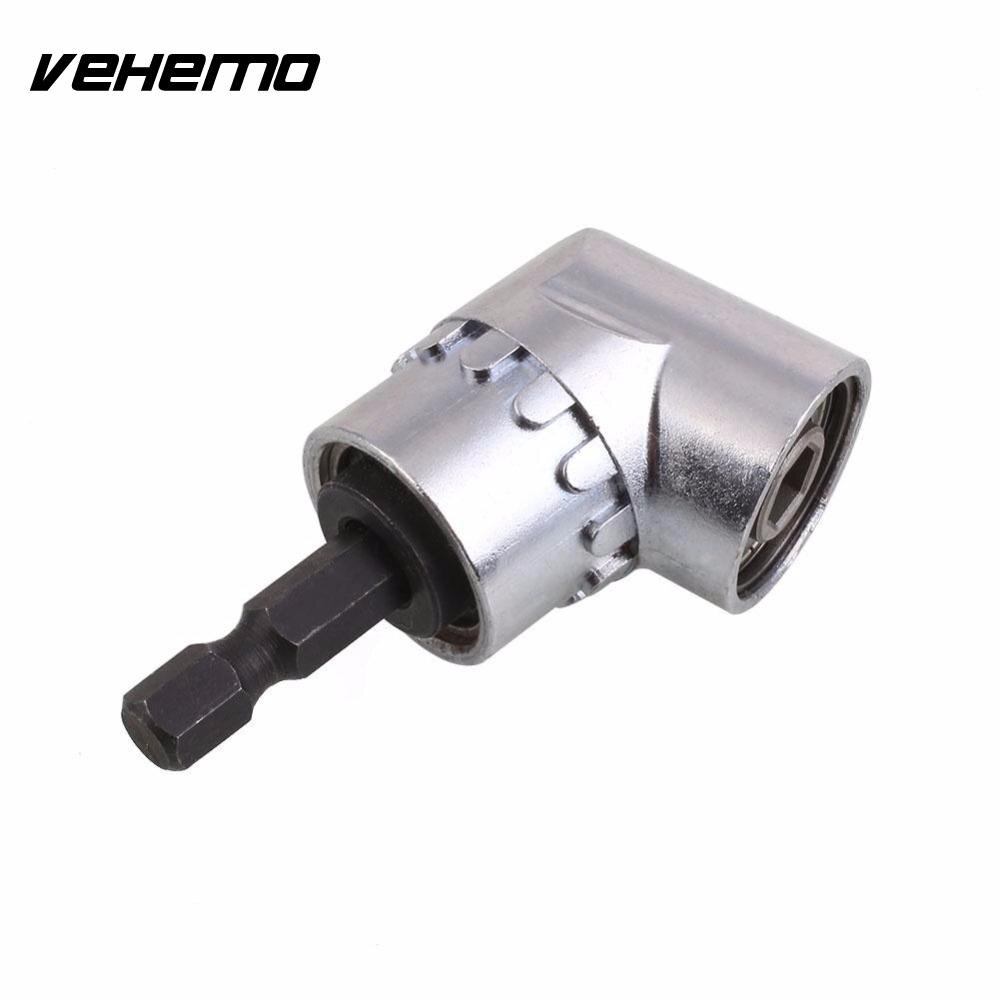 Vehemo 105 degrees Adjustable Turning Head Screwdriver Stainless Steel Hex Shank bit Angle Driver Screwdriver Tools