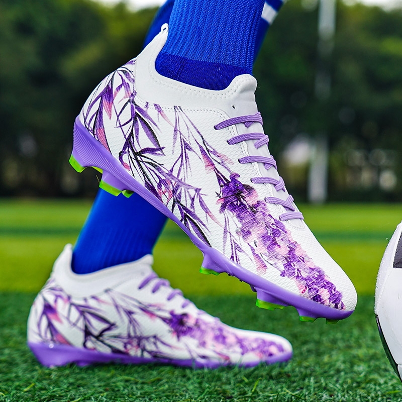 Mannen Voetbalschoenen Schoenplaten Gras Training Turf Antislip Voetbalveld Laarzen Unisex Topkwaliteit Professionele Match Sneaker Society