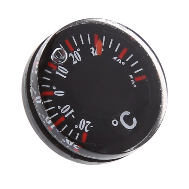 Diameter 20mm Plastic Thermometer Outdoor Circular Thermograph Celsius Indoor N1HF