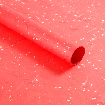 10Pcs Gold Silver Shiny Waterproof Flower Wrapping Papers Christmas Wrapping Papers Craft Papers: red