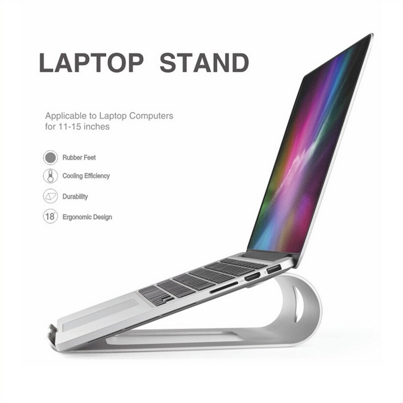 Laptop Halfter Tablette Kühlung Stand für Notizbuch Netbook Computer Kühlung Tragbare Stehenden Aluminium Halfter für Ipad