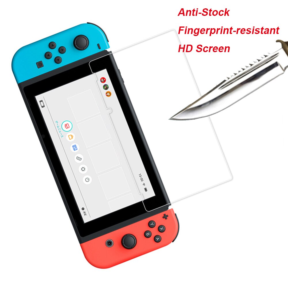 Bevigac Premium Tempered Glass Protective Guard Film Screen Cover Protector for Nintend Switch Joy-Con NS NX Console Controller