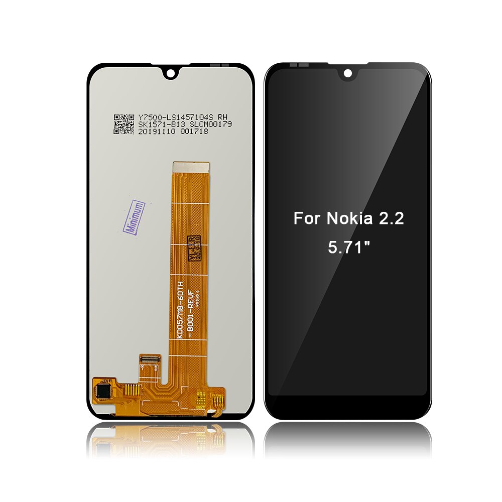 Dla Nokia 2.2 N2.2 5.71 "wyświetlacz LCD ekran dotykowy wymiana Digitizer zgromadzenia LCD + prezent