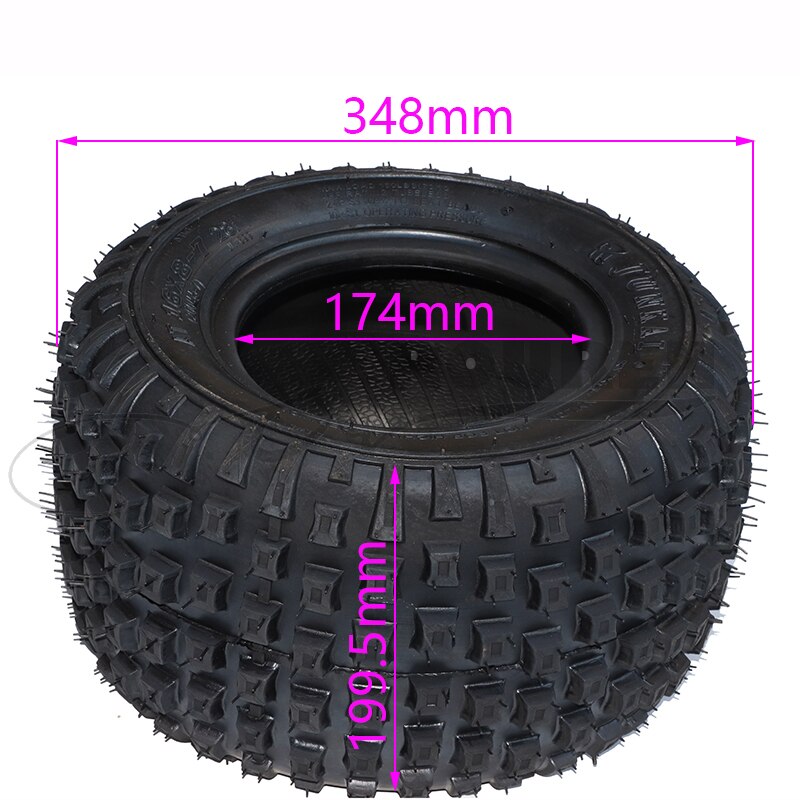 Pneu de 7 pouces 16x8-7 pour Quad ATV UTV Go Kart, chariot de Golf, tondeuse à gazon