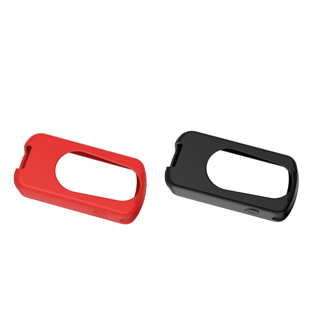Silikonebeskyttelseshylster, silikone cykel gps-beskyttelsesdæksel til garmin edge 1030 sort + rød
