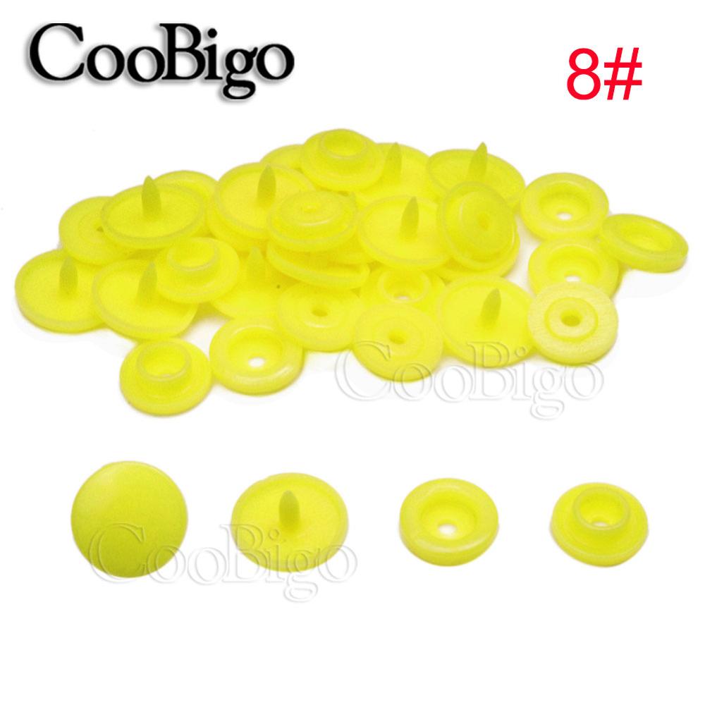 50Sets Round Plastic T5(12mm) Snaps Button Fasteners Quilt Cover Sheet Button Garment Accessories For Baby Clothes Clips: 8
