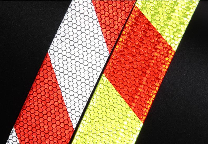 5cm*45m Twill Traffic Safety Reflective Warning Tape Road Sign Protective Self-adhesive Sticker