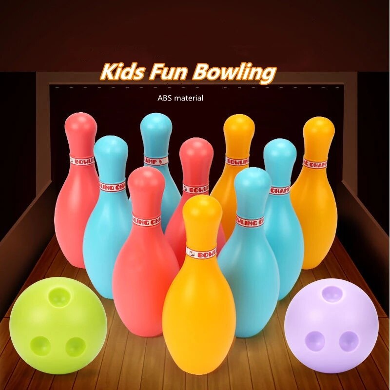 drinnen freundlicher Bowling Sportspielzeug Eltern-Art Interaktive Spiele Jungen Mädchen draussen Sportspiel Spielzeug Für freundlicher Mit Paket