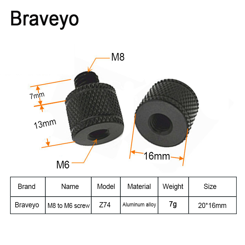 Conversie Schroef 3/8 M6 M8 M10 M12 Schroef Fotografie Accessoires Adapter Mount Schroef Voor Statief Balhoofd Live Flash Bracket: green