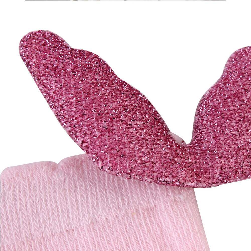 Kinder Weichen Cartoon Baby Socken Warme Kurze Strick Anti-slip Für Mädchen Fuß Tragen Knöchel Niedliche Flügel Kleinkind