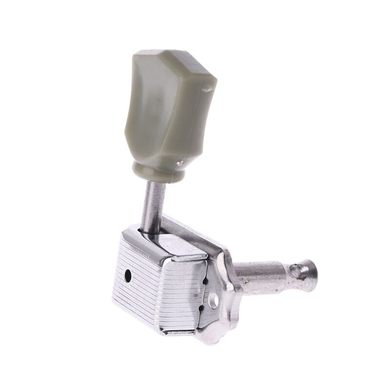 Clavijas De Afinación Para Guitarra - 3 Derechas + 3 Izquierdas, Plateadas, Fácil Instalación