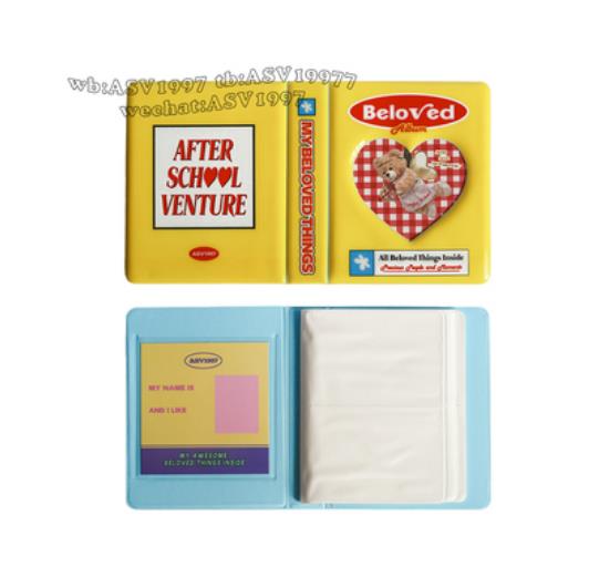 Álbum de fotos de amor con 64 bolsillos huecos, Soporte para tarjeta, almacenamiento de recibos, modelo DIY, álbum de recortes, bolsa de fotos, de cumpleaños y boda para niños: Yellow